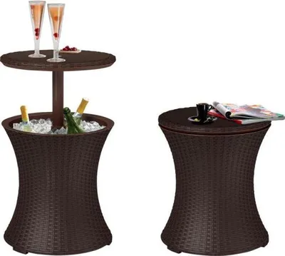 Obrázek produktu pro KETER Cool Bar Rattan Zahradní Bar - Hnědý 230902