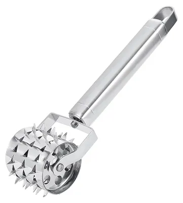 Fleischklopfer 19 cm, Edelstahl, Rollendesign für Steaks