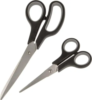 Zdjęcie produktu dla Zestaw nożyc EUROTOOLS, stal nierdzewna, 140/215 mm