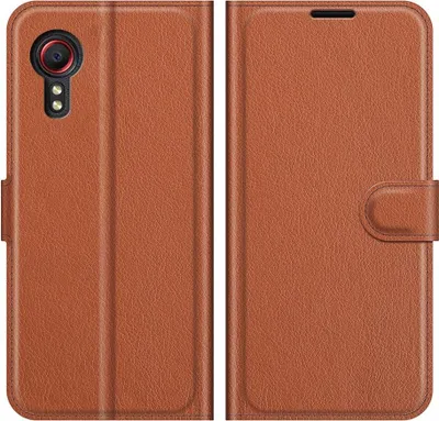 Produktbild von Samsung Galaxy Xcover 5 Hülle - Coverup Klapphülle - Braun