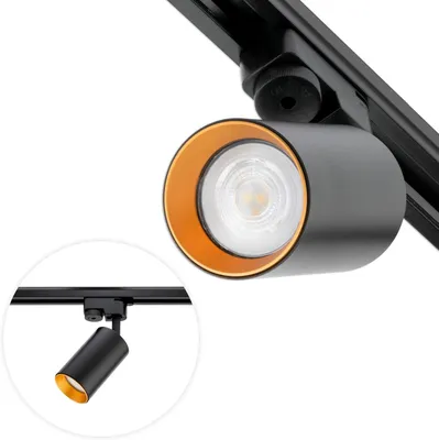 Produktbild von LUMILED 1-Phasen-Strahler Spotlampe Deckenleuchte Schienenstrahler Deckenspot Schienensystem Spot drehbar GU10 230V max. 30W 360° 90° verstellbar