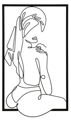 Obrázek produktu pro Mauro Ferretti nástěnný panel, osuška 40 x 1,3 x 70 cm, černá