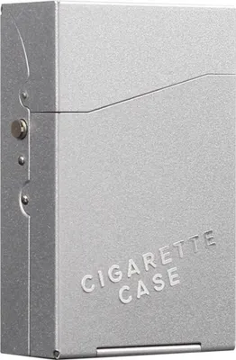 Obrázek produktu pro INF Automatické pouzdro na cigarety z hliníkové slitiny - Pro 20 silných cigaret stříbrný