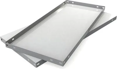 Produktbild von Stahlregal - 1 Stück - 900 x 300 x 35 mm - weiß