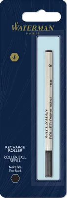 Zdjęcie produktu dla Waterman 1964019, Długopis z wkładem, Czarny, Szary, Oburęczny, Atrament na bazie wody, 1 szt.
