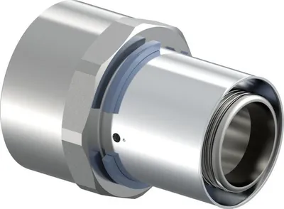 Imagen del producto de UPONOR S-Press, manguito de transición, 40, Rp1 1/2" FT, 1 unidad.