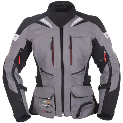Produktbild von Modeka Panamericana Damen Motorrad Textiljacke, grau/schwarz, 38