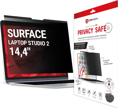 Obrázok produktu pre Displex 02099, 36,6 cm (14.4"), 3:2, Laptop, Bezrámčekový privátny filter na displeji, 3H, Lesklé/matné