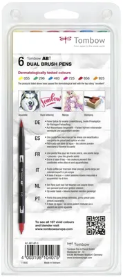 Produktbild von TOMBOW Doppelfasermaler "Dual Brush Pen ABT" Grautöne 12 Stifte