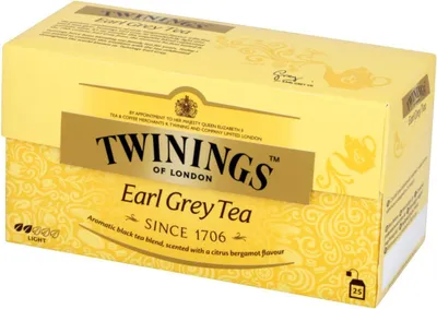 Obrázek produktu pro Černý čaj Earl Grey 25 sáčků