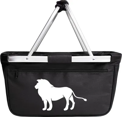 Produktbild von Huuraa Einkaufskorb Löwe Silhouette 20 Liter Black faltbarer Tragekorb Geschenkidee