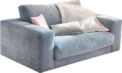 Produktbild von KAWOLA Doppelsessel MADELINE Loveseat Cord hellblau