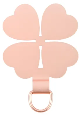 Immagine prodotto di Per smartphone Cordino per cellulare in metallo a quattro foglie - anello di fissaggio rosa