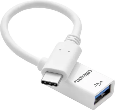 Produktbild von celexon USB-C auf USB-A M/F Adapter, weiß