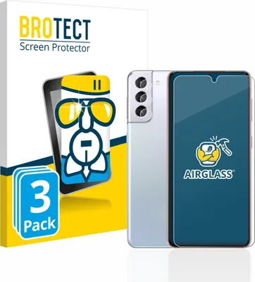 Produktbild von 3x BROTECT Schutzglas für Samsung Galaxy S21 5G (Display+Kamera) Schutzfolie Panzer Folie Glas Display Schutz klar