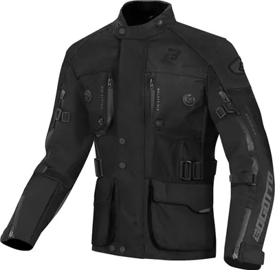 Produktbild von Bogotto Explorer-Z wasserdichte Motorrad Leder- / Textiljacke, schwarz, S