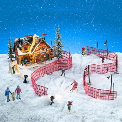 Productafbeelding van Apres-ski Lodge Set 15x43x27 cm Kerstdorp LEMAX