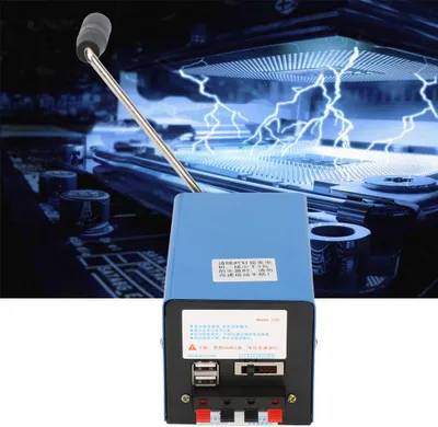 Zdjęcie produktu dla Przenośny ręczny generator ładujący o dużej mocy, ładowany przez USB, awaryjny dynamotor