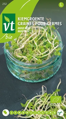 Image de Graines pour la germination Radis rose graines - Environ 16 gr | VT_252