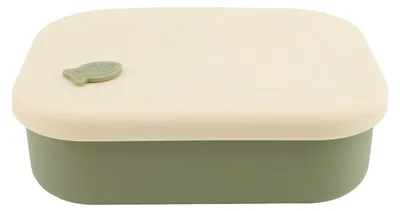 Silikon-Lunchbox 3 Fächer, luftdicht, 1700 ml, grün