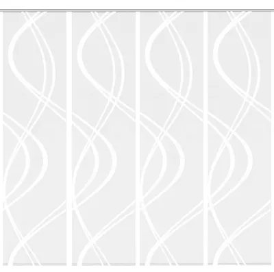 Produktbild von Schiebevorhang TIBERIO aus Dekostoff und Voile mit Scherli 245 x 60 cm
