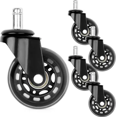 Produktbild von Vilde | Möbelrollen Für Ikea-Stuhl - Gummi - 6,3 Cm - Ersatzrollen - Möbelrollen