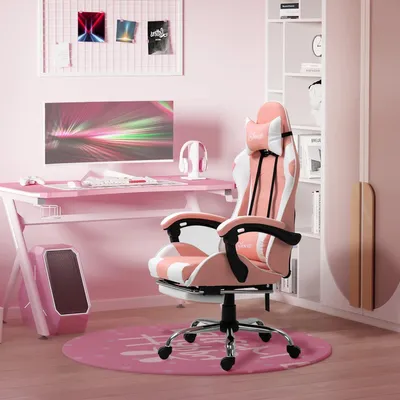 Immagine prodotto di Sedia ergonomica da gaming - Sedia da ufficio - Poltrona per area giochi - Sedia per PC - Poltrona sacco - Supporto lombare massaggiante