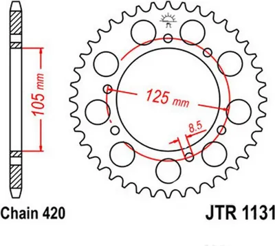 Obrázok produktu pre Zębatka ESJOT "13030"
420