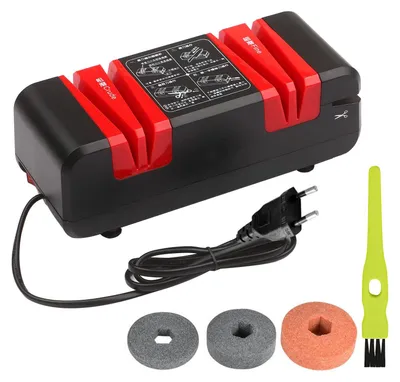 Elektrischer Messerschärfer, 15°, Korund, automatisch, schwarz
