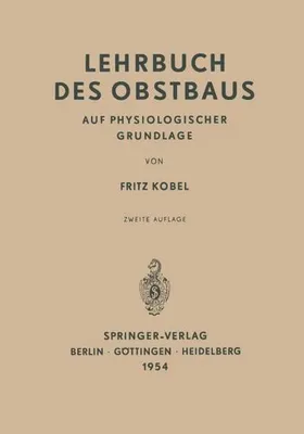 Zdjęcie produktu dla Lehrbuch des Obstbaus auf Physiologischer Grundlage