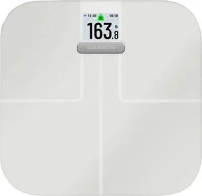 Produktbild von GARMIN Index S2 max 180kg digitale Keramik-Personenwaage Weiss
