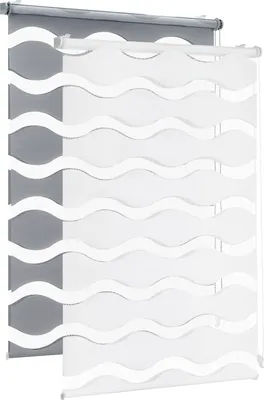 Produktbild von Doppelrollo Doppelrollo Wellen Duo-Rollo Klemmfix ohne Bohren Doppelrollo Welle 110x150cm Dunkelgrau