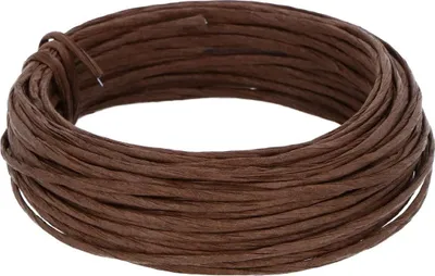Papierbeschichteter Draht, braun, 3 mm x 10 m