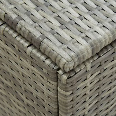 Zdjęcie produktu dla vidaXL Skrzynia ogrodowa z polirattanu 180x90x75 cm szara