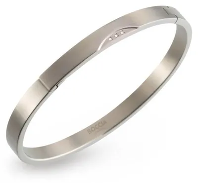 Productafbeelding van Boccia damesarmband, titanium, mat, met diamant (0,015 ct), wit, briljantslijpe - 03