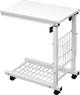 Produktbild von Famanu Laptop-Tisch höhenverstellbar mit Rollen - 48 cm x 30 cm
