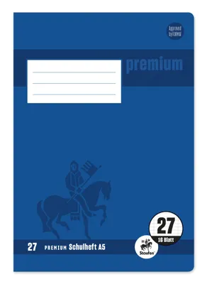 Obrázek produktu pro Staufen® 734010377 Zápisník PREMIUM LIN 27 - A5, 16 listů, 90 g/m2, PREMIUM LIN iert mit RandPREMIUM LIN ien