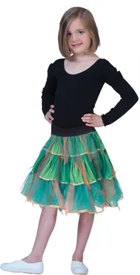 Produktbild von Tüllrock Kinder grün/gold OneSize