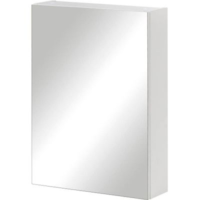 MÖBELPARTNER Spiegelschrank Basic 146427 weiß glanz 50,0 x 15,9 x 70,7 cm