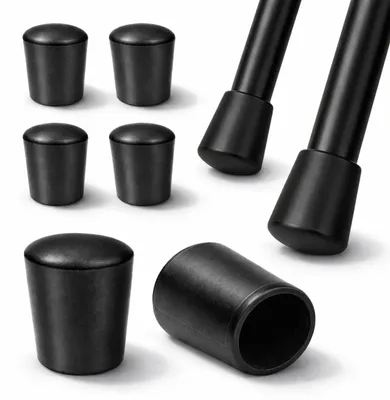 Immagine prodotto di Tappi per gambe di sedie, rotondi, in termoplastica flessibile, 28 mm, per mobili