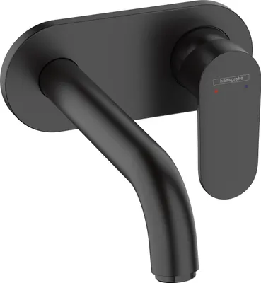 Productafbeelding van HANSGROHE Mitigeur wastafelinbouw, wandmodel, afwerking: Vernis Blend Noir, mat, artikelnummer: 71576670