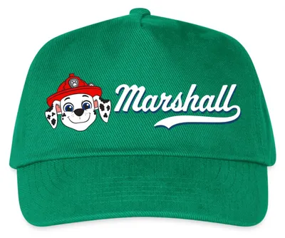 Produktbild von Spreadshirt Paw Patrol Feuerwehrhund Marshall Kinder Basecap, One size, Grün