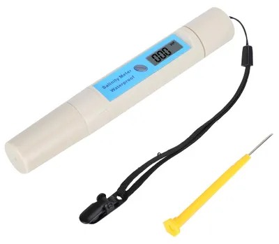 Produktbild von Salzgehaltsmessgerät mit Digitalanzeige, wasserdicht, SA-3287TDS/EC/CF Salzwassermessgerät