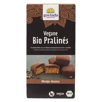 Produktbild von Vegane Pralinés - Mango-Ananas 70g