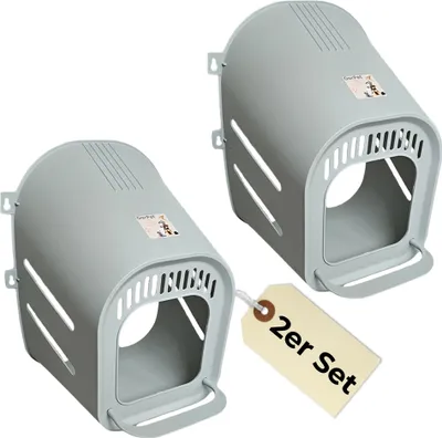 Produktbild von 2er Set Legenester für Hühner Hühnernester Legenest Hühnernest Hühnerstall Zubehör Geflügel Brutnest Nest Kunststoff Wandmontage Legebox