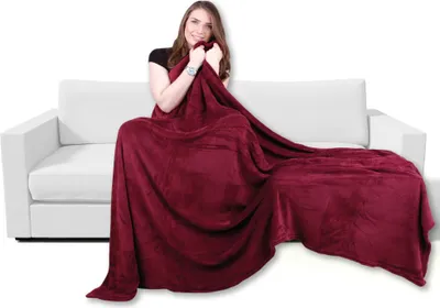 Produktbild von Mikrofaser Kuscheldecke, Farbe: Kastanienbraun, Maße:  210x280 cm