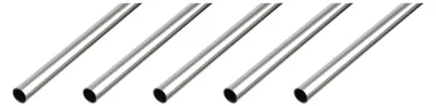 Immagine prodotto di Alberts, profilo a "U", tubo rotondo, alluminio, finitura naturale, diametro 12 x 1 mm, lunghezza 1 metro