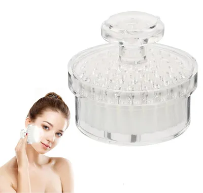 Produktbild von Gesichtsbürste - Gesichtsreinigungsbürste für Tiefenreinigung - Peelingbürste - Gesichtsmassage und Porenreinigung - Sanfte Gesichtspflege - Mit Deckel