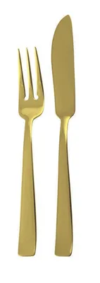 Obrázok produktu pre Flat Sambonet Fischbesteck 24tlg. Edelstahl/PVD Gold 62712G88
