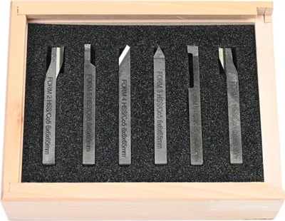 Zdjęcie produktu dla Zestaw narzędzi tokarskich Proxxon, 6-częściowy, HSS/Co, 6 x 6 x 60 mm, 24524